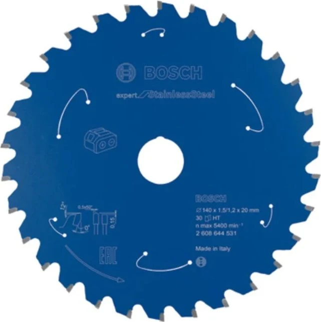 Bosch Professional Expert for Stainless Steel Kreissägeblatt 30Z, 140x1.2x20mm, 1 Stück