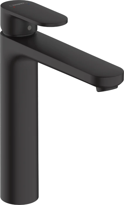 Hansgrohe Vernis Blend Einhebel-Waschtischmischer 190 mit Zugstangen-Ablaufgarnitur mattschwarz