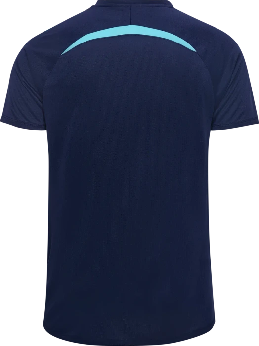 hummel Lead 2.0 Funktionsshirt kurzarm marine/blue fish (Herren)
