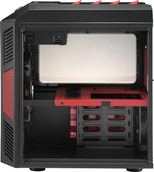 AeroCool Xpredator Cube Red Edition, Acrylfenster