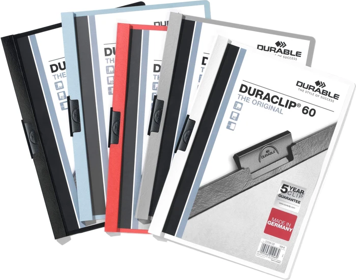 Durable Duraclip 60 Klemmmappe, A4, grün/transparent