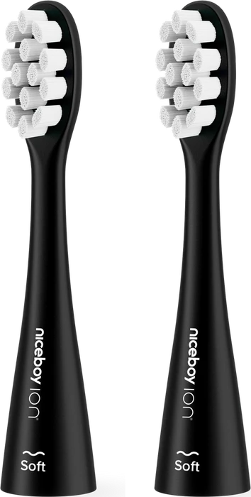 Niceboy ION Sonic Soft Ersatzbürste schwarz, 2 Stück