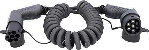 KS Tools efuturo Ladekabel spiral Typ 2 auf Typ 2, 11kW, 5m Spiralkabel