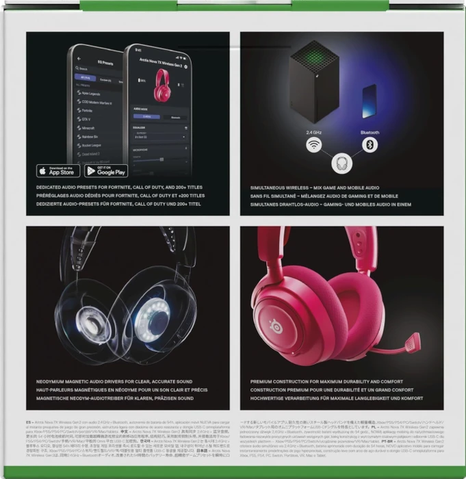 SteelSeries Arctis Nova 7X Wireless Gen 2 magenta