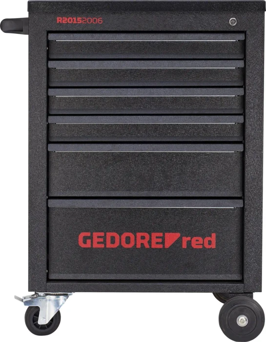 Gedore red R20152006 Mechanic Werkzeugwagen schwarz bestückt inkl. 129-tlg. Zubehör