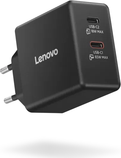 Lenovo USB-C-Ladegerät GaN 65W schwarz
