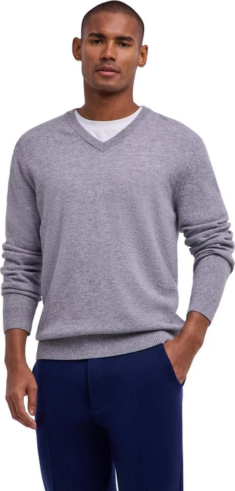 Falke Basic Apparel V-Ausschnitt Pullover light grey (Herren)