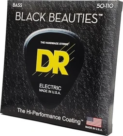 DR Strings Black Beauties Bass Heavy