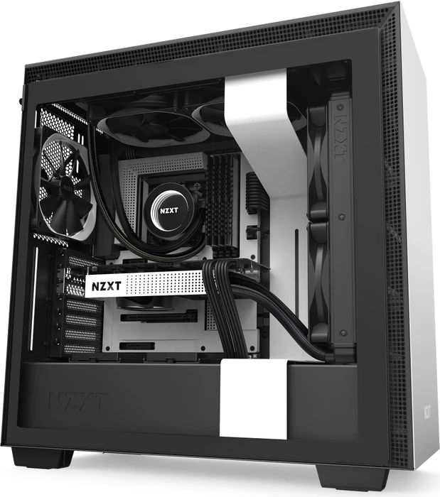 NZXT H710, weiß, Glasfenster