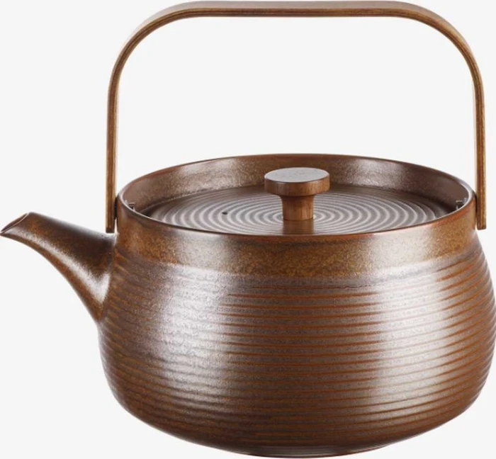 ASA Selection japandi Teekanne mit Holzgriff 1.5l brown