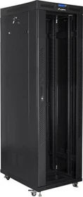 Lanberg 19" Rackschrank 42HE, freistehend, V2, Glastür, IP20, RAL 9004, 800mm tief