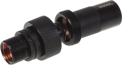 Alphacool HF G1/4" Schnellverschluss mit Schottverschraubung, schwarz