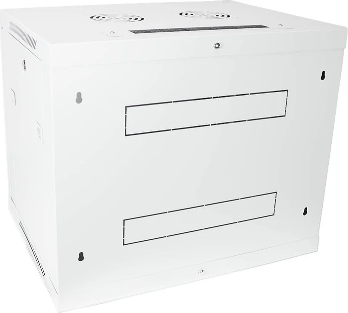 Good Connections GC-RFP06G Premium Wandgehäuse 6HE, werkzeuglos, Sicherheitsglastür, IP2X, grau, 450mm tief