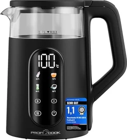 Proficook PC-WK 1328 G Glas-Wasserkocher schwarz