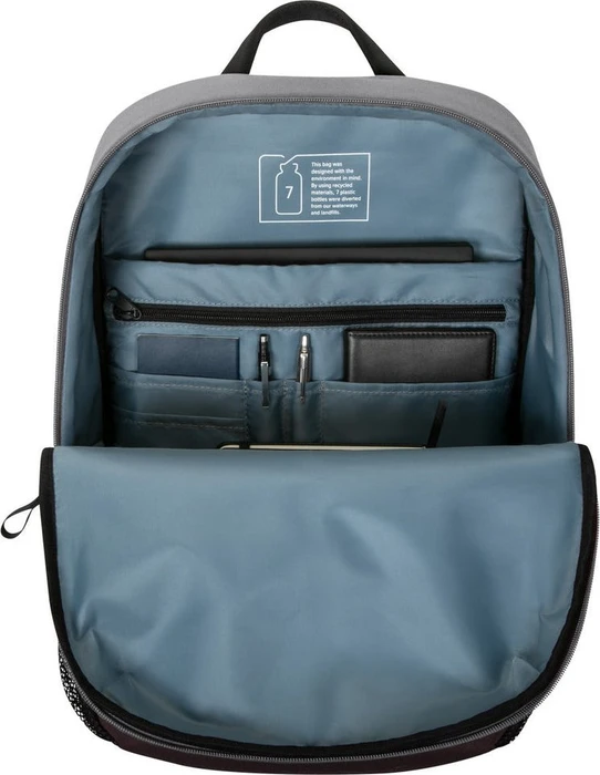 Targus Sagano EcoSmart 16" Notebook Campus-Rucksack, schwarz/grau