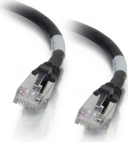 C2G Patchkabel, Cat6a, S/FTP, RJ-45/RJ-45, 1m, schwarz