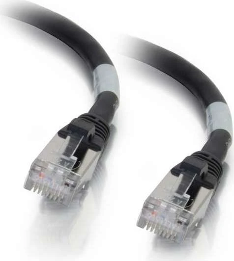 C2G Patchkabel, Cat6a, S/FTP, RJ-45/RJ-45, 1m, schwarz