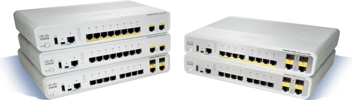 Cisco Catalyst 2960-C Compact LAN Base Desktop Managed Switch, 12x RJ-45, 2x RJ-45/SFP, 124W PoE
