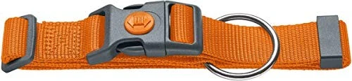 Hunter London Vario Plus Hundehalsung, Polyestermaterial, mit Zugentlastung und Sicherheitsverschluss, L-XL, orange