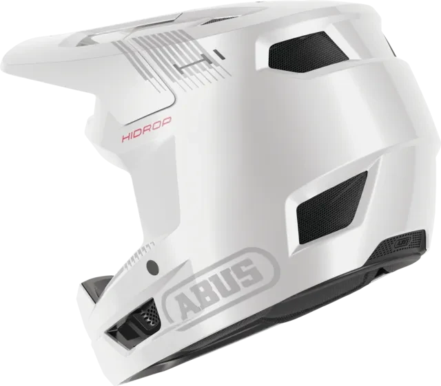 ABUS HiDrop Fullface-Helm shiny white