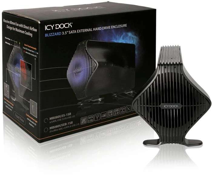 Icy Dock MB080U3S-1SB Blizzard, USB-B 3.0/eSATA