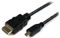 StarTech High Speed mit Ethernet HDMI 1.4 Kabel Typ-A/Typ-D Micro schwarz, 0.5m Vorschaubild