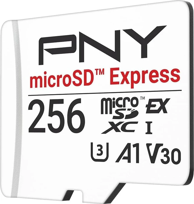 PNY microSD Express R890/W750 256GB, UHS-I U3, A1, Class 10, SD Express EX I