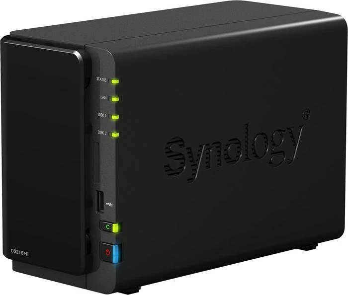Synology DiskStation DS216+II 14TB, 1GB RAM, 1x RJ-45 1000Base-T, 1x USB-A 3.0