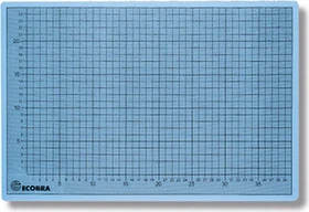 Ecobra Profi-Cutting-Mat selbstheilende Schneidematte 3-lagig, einseitig bedruckt, A1, transparent