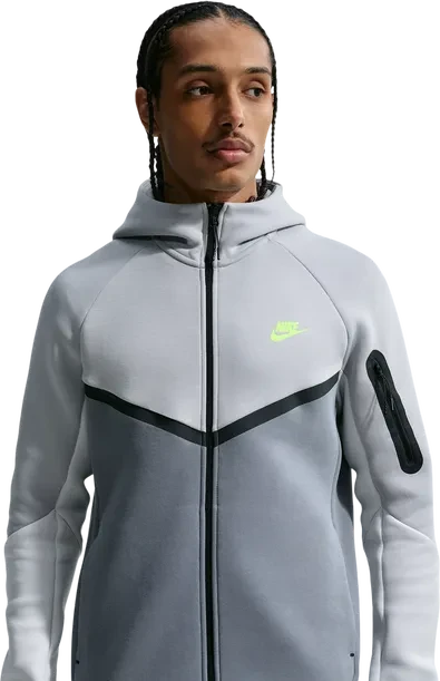Nike Tech Fleece Windrunner Hoodie light smoke grey/cool grey/photon dust/volt (Herren)