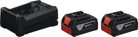 Bosch Professional PRO GBA 18V Starterset 18V, 5.0Ah, Li-Ionen, 2 Akkus