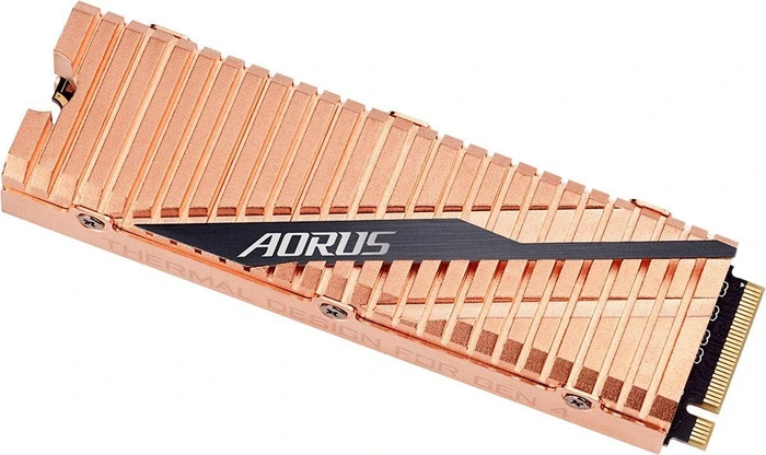 GIGABYTE AORUS NVMe Gen4 SSD 1TB, M.2 2280 / M-Key / PCIe 4.0 x4, Kühlkörper