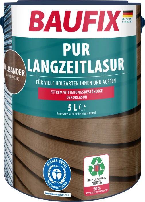 Baufix PUR Langzeitlasur palisander, 5l