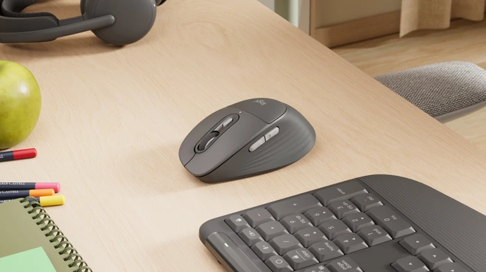 Logitech Signature Comfort M850 L for Business, Graphite, Logi Bolt, USB/Bluetooth