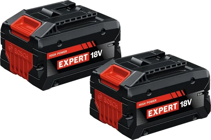 Bosch Professional EXPERT EXBA18V-80 Werkzeug-Akku 18V, 8.0Ah, Li-Ionen, 2 Akkus [16.0Ah] [288Wh]