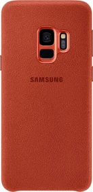 Samsung EF-XG960AR Alcantara Cover für Galaxy S9 rot