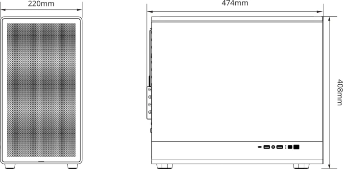 Zalman M5 Black, Glasfenster