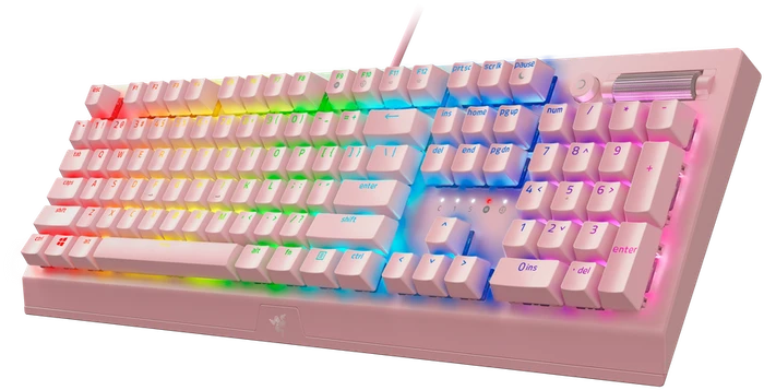 Razer BlackWidow V3 Quartz Pink, Razer GREEN, USB, US