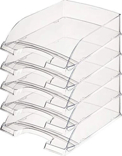 Leitz Plus Briefablage, A4, transparent, 5er-Pack