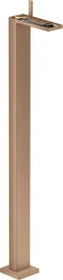 Hansgrohe Axor MyEdition Waschbeckenarmatur bodenstehend mit Push-Open Ablaufgarnitur ohne Platte brushed red gold
