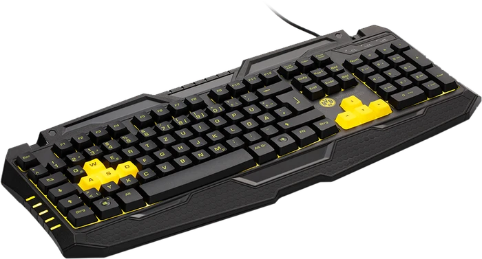 Snakebyte BVB Gaming Tastatur, Borussia Dortmund offiziell lizenziert, USB, DE