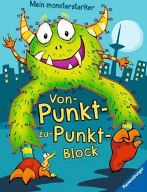 Ravensburger Mein monsterstarker Von-Punkt-zu-Punkt-Block