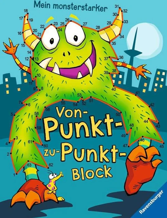 Ravensburger Mein monsterstarker Von-Punkt-zu-Punkt-Block