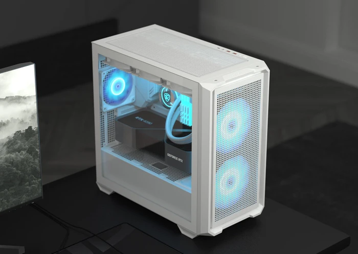 Cougar MX600 Mini RGB Black, Glasfenster