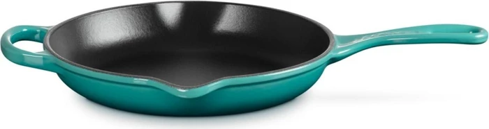 Le Creuset Signature Gusseisen Brat-/Servierpfanne rund 23cm bleu riviera