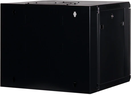 Rockstable 19" Wandschrank 9HE, Sicherheitsglastür, IP2X, schwarz, 600mm tief