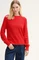 Tom Tailor Strickpullover mit leichten Ballonärmeln Strickpullover scarlet red (Damen) Vorschaubild