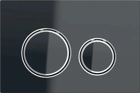 Geberit Sigma21 Betätigungsplatte Glas schwarz