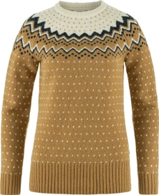 Fjällräven Övik Strickpullover buckwheat brown/chalk white (Damen)