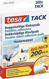 tesa Tack transparent, Klebepad, 200 Stück